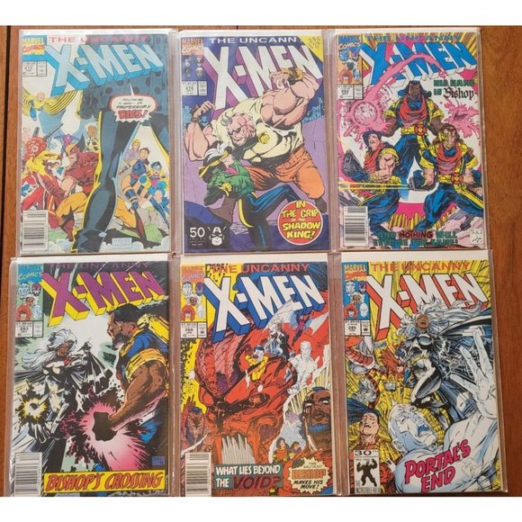 LOT OF THE UNCANNY X-MEN #273-285 6 ISSUES MARVEL 1991 VF-NM - Picture 1 of 7